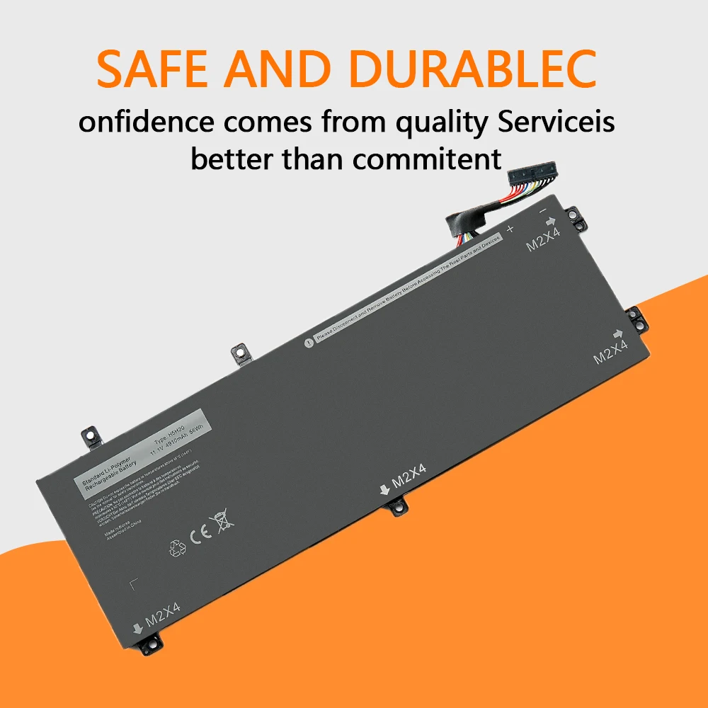 Портативный Аккумулятор для DELL XPS authentique 11 4 в 56 Втч H5H20 15 9550 9560 9570 Precision 5510 5520 5530