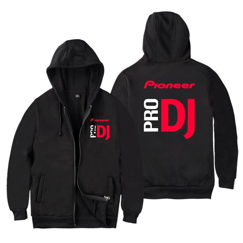 

Fashion Men Women Zipper Hoodie Sweatshirts Pioneer Pro Dj Trend Casual Pocket Zip Up Long Sleeve Hoodies Jacket Kids Tops