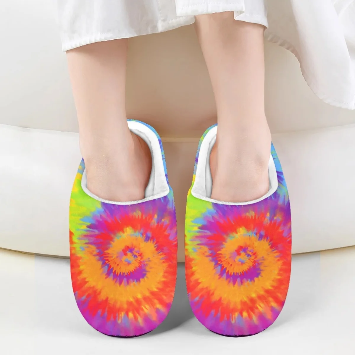 

Тапочки детские зимние фланелевые, мягкие хлопковые, дышащие, с градиентным переходом цветов, с рисунком, для дома и путешествий, для мальчиков и девочек