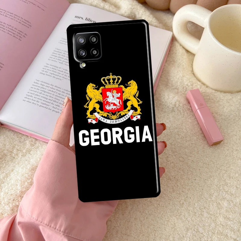 Фото Чехол с флагом Грузии для Samsung Galaxy A56 A54 A34 A14 A16 A26 A36 A32 A52 A13 A33 A53 A15 A35 A55 A17 A37 №4