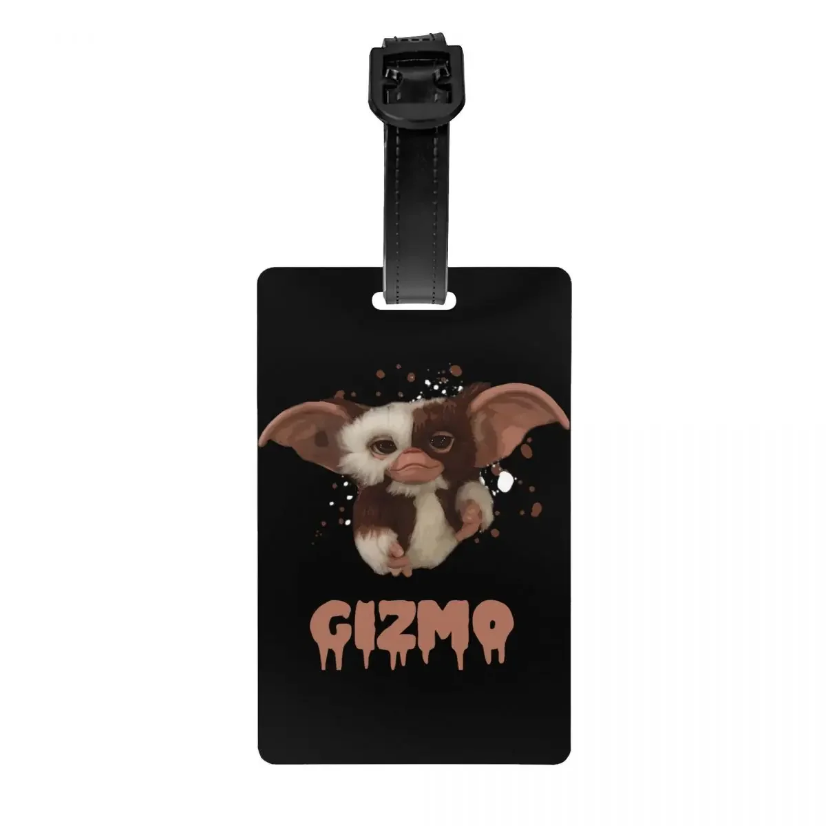 

Kawaii Mogwai Gremlins Luggage Tags Custom Gizmo 80s Movie Horror Retro Sci Fi Baggage Tags Privacy Cover ID Label