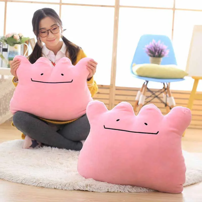 50*40CM TAKARA TOMY Pokémon Ditto Plush Toy Soft Transformed Animal Doll Pillow For Children Birthday Gift