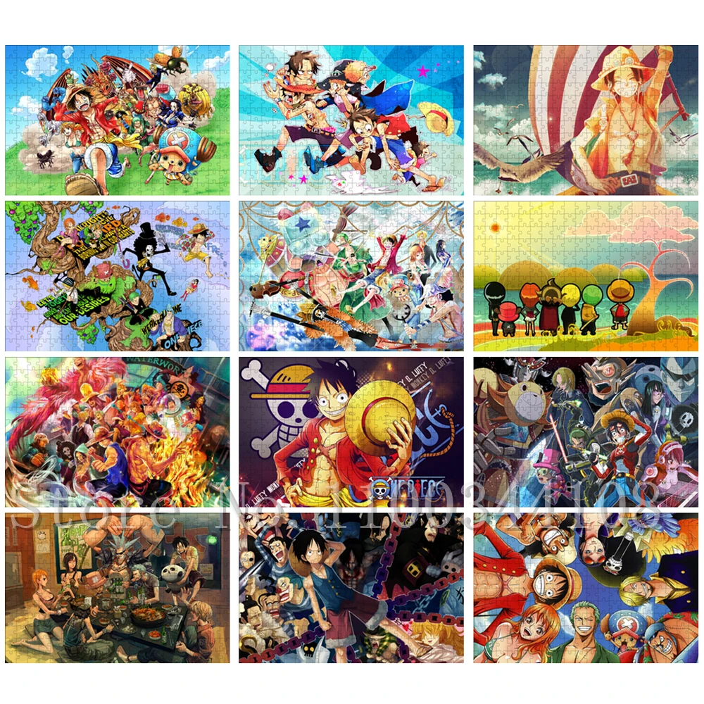 

Bandai Classical Anime One Piece Jigsaw Puzzles for Adults Monkey D. Luffy Roronoa Zoro Nami Usopp Puzzles Assemble Game Toys