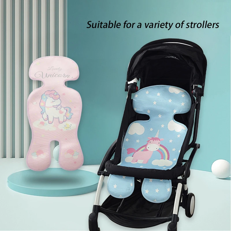 

Крутая подушка на сиденье для летней коляски, детская шелковая коляска, автомобильная коляска, сиденье с высоким стулом, подушка для коляски, аксессуары
