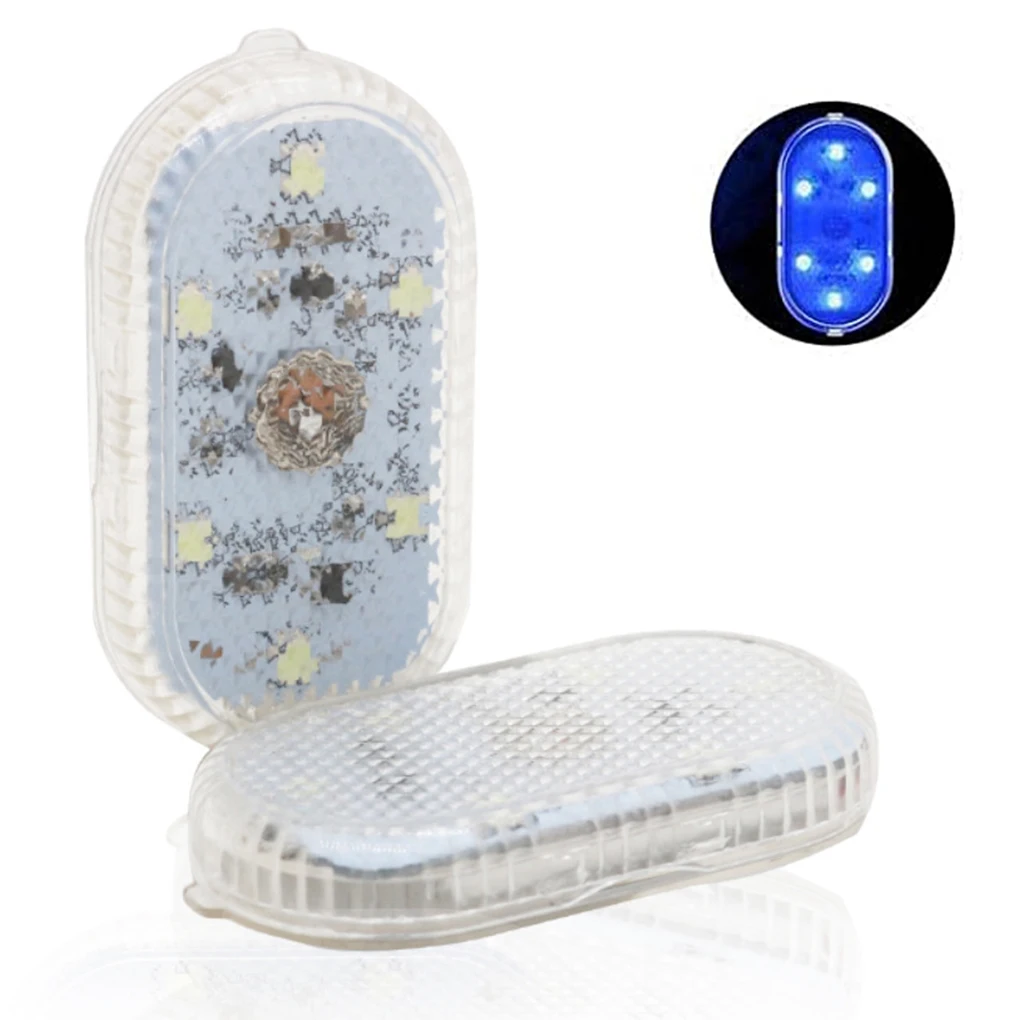 

Автомобильное украшение из АБС-пластика, 1/2/2/2 2x, портативная герметичная Светодиодная лампа с сенсорным датчиком, 5 В, 3/5 мА, голубого цвета
