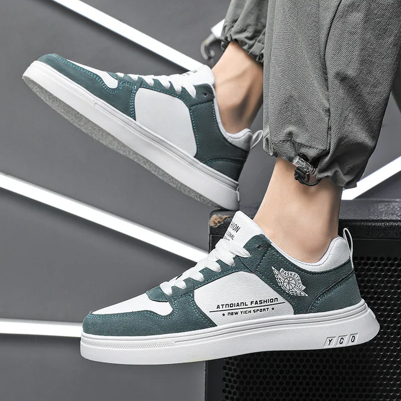 

Lace Up Running Walking Sneakers Korean Trend Low Top All-match Comfortable Flat Fashion Casual Shoes for Men Zapatillas Hombre