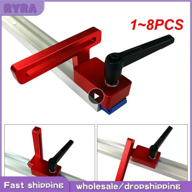 

1 ~ 8 шт. Деревообрабатывающие инструменты, желоб, Т-образная дорожка из алюминиевого сплава, 800 мм, Т-образный слот со шкалой и стандартным торцевым упором для верстака, маршрутизатора