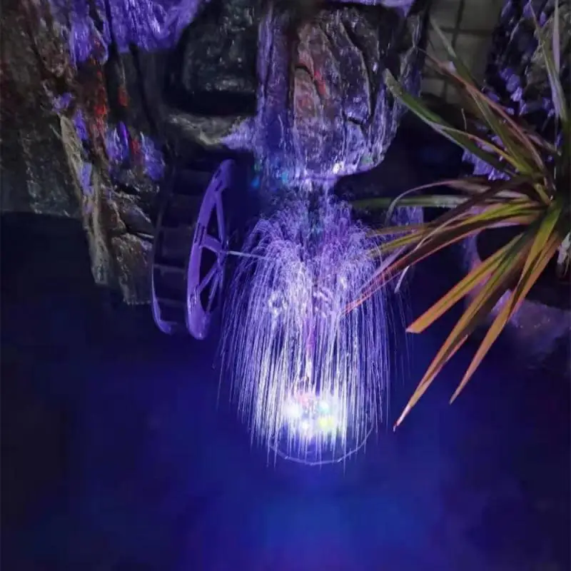 Цветной СВЕТОДИОДНЫЙ водяной фонтан на солнечной батарее с 6 насадками насос для