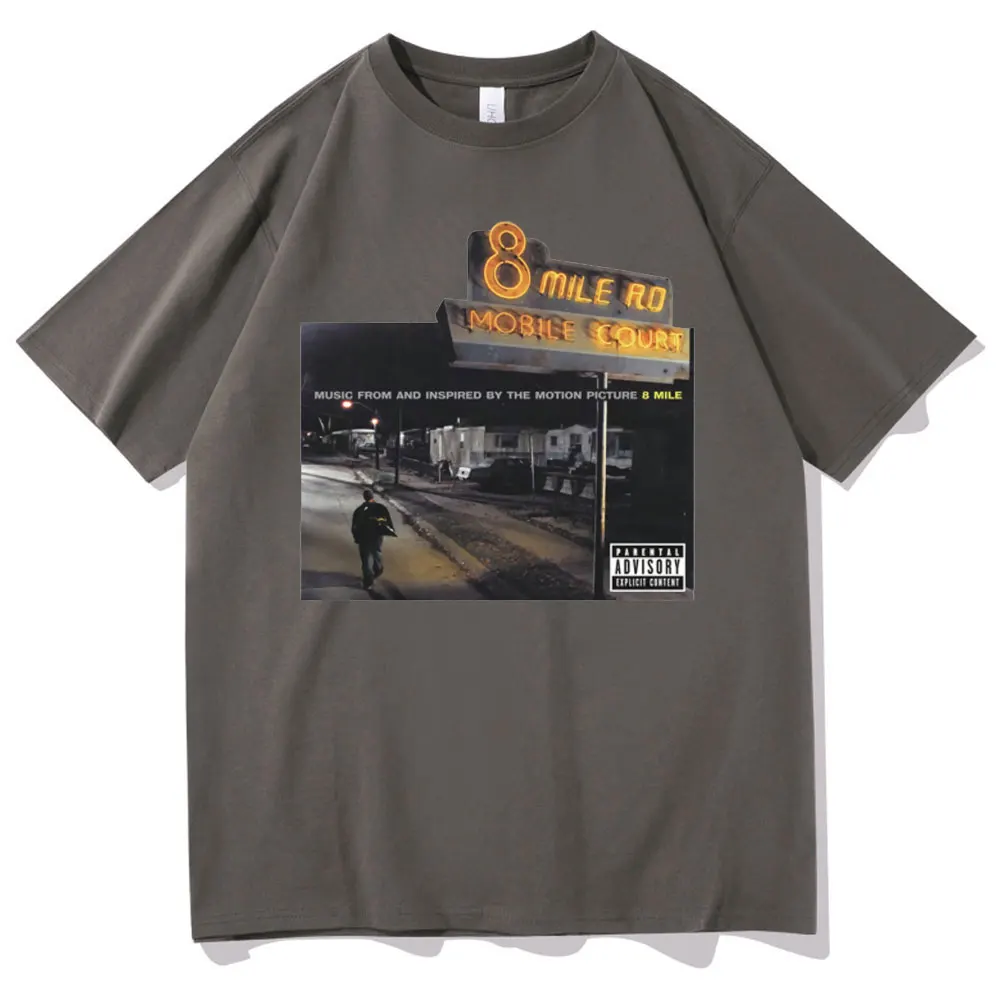

Men Hip Hop Tshirt Men's Streetwear Rapper Eminem 8 Mile Ro Mobile Court Music From & Inspired By The Motion Picture T-shirts