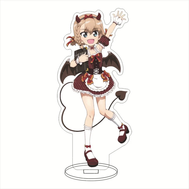 Girls und Panzer Mako Reizei Фигурки Акриловая подставка Модель Аниме Hana Isuzu Miho Nishizumi Saori Takebe
