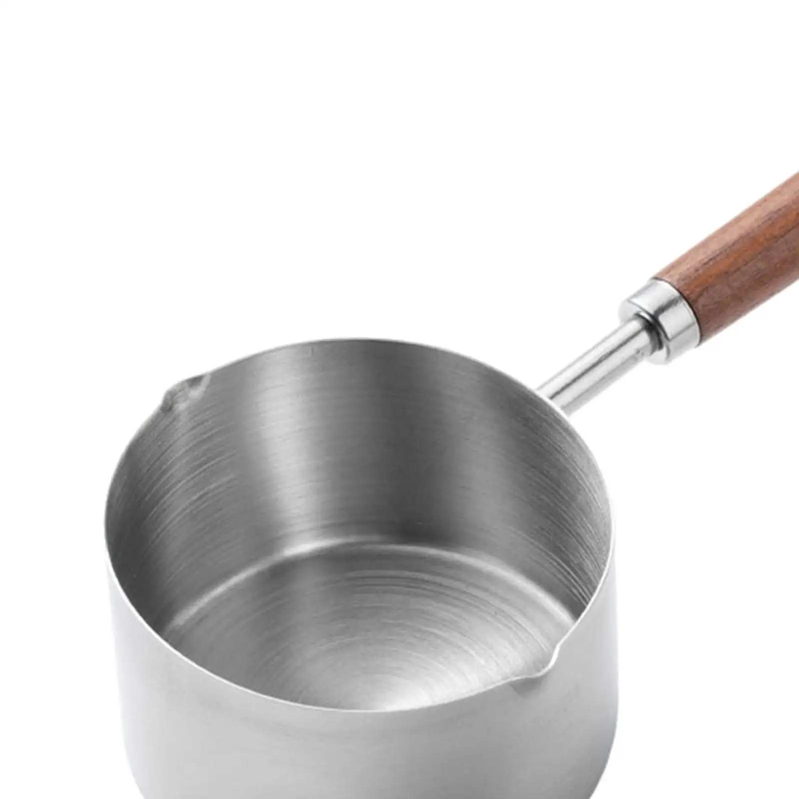 Hot Oil Small Pot Stainless Steel Milk Omelet Pan Pouring for Camping Kitchen Home Burning