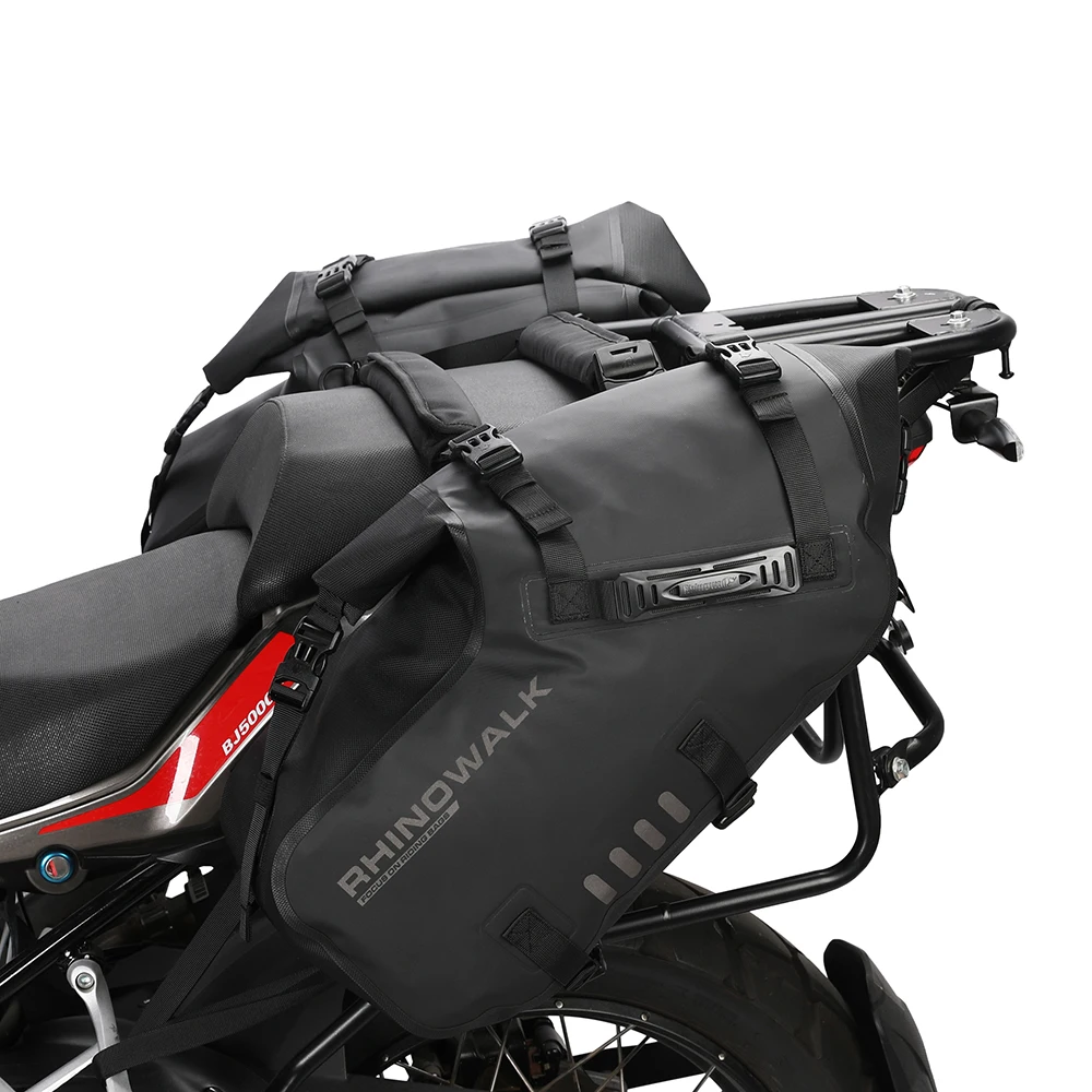 

2pcs Motorcycle Bag Waterproof Tail Bags Tail Duffle Bag Saddle Dry Luggage Outdoor Bag Motorbike Pannier Bags
