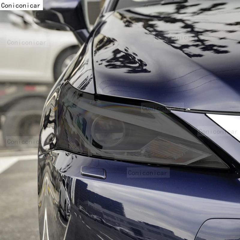 Защитная Дымчатая Черная защитная пленка против царапин для автомобильных фар