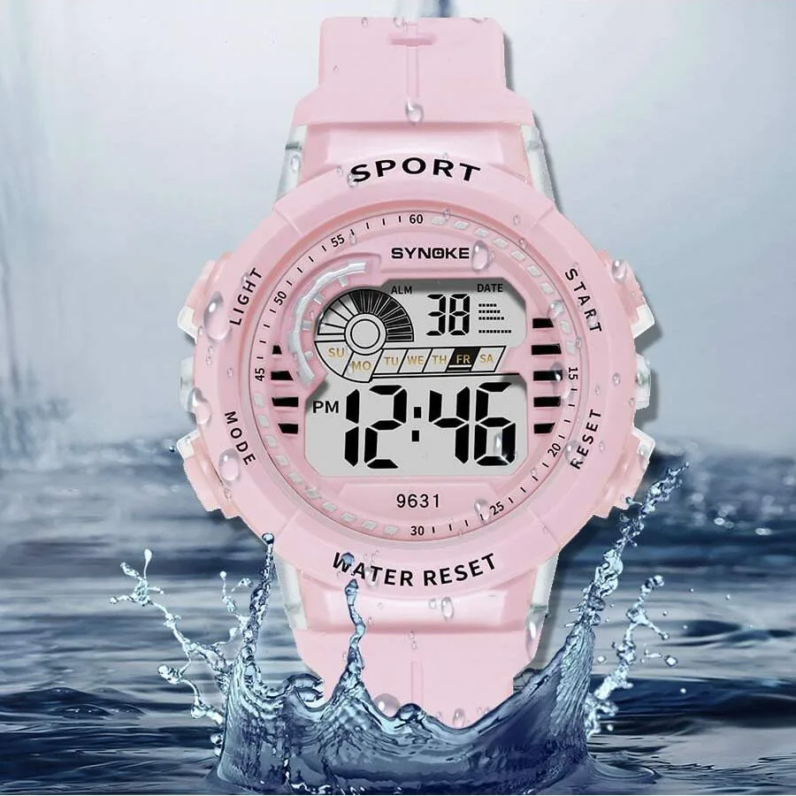 

Часы наручные SYNOKE детские цифровые, брендовые студенческие электронные, с будильником, водонепроницаемость 50 м, спортивные для мальчиков и девочек