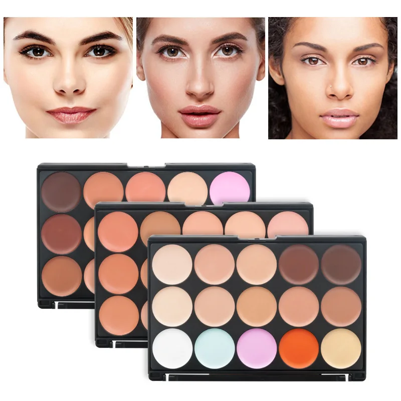 

15 Colors Concealer Foundation Eye Makeup Face Contouring Base Tone Makeup teint base de maquiagem косметика тональный крем лица