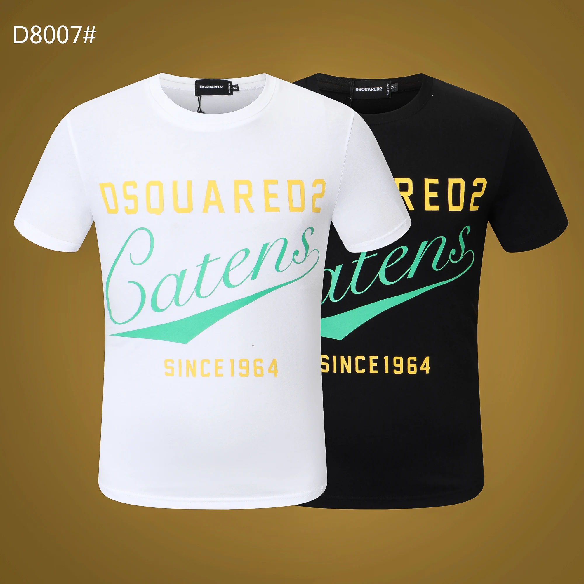 

Dsquared2 Summer New Men/Women 100% Cotton Simple Casual Fashion Trend Dsq2 Letter Crew Neck T-Shirt D2 Short Sleeve Gift D8007