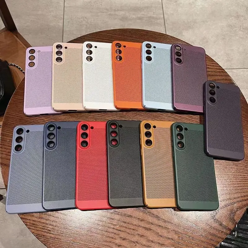 

Thin hollow breathable Phone Case For Samsung Galaxy S22 S23 S21 Ultral S22Plus Note20 Breathable heat dissipation Cover