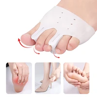 silicone insole finger toe separator forefoot cushion pad hallux valgus bunion corrector splint feet straightener brace orthosis