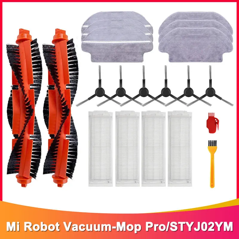 

For Xiaomi Mijia LDS / STYJ02YM / Conga 3490 Viomi V2 PRO V3 SE Hepa Filter Roller Side Brush Mop Cloth Vacuum cleaner Parts