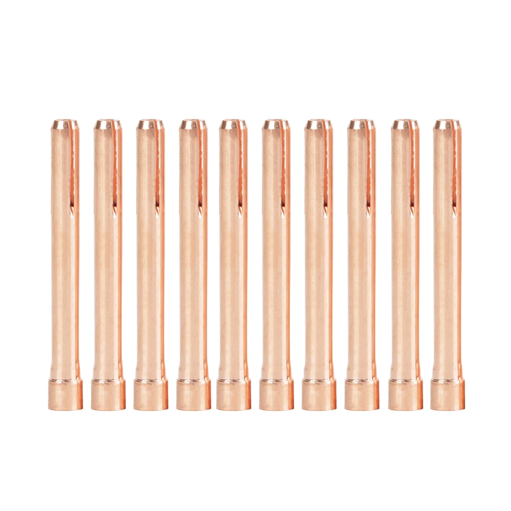 10Pcs 10N24 Welding Torch Collets for Tig Welding Torch WP-17/18/26 2.4mm Tig