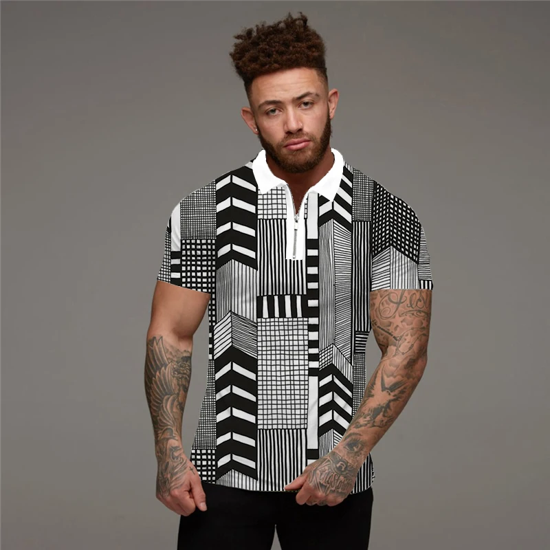 

2022 Hot Hawaiian Style Men's Polo Shirts Short Sleeves Premium Casual Social Men's Polo T Shirts Summer Men's Clothing