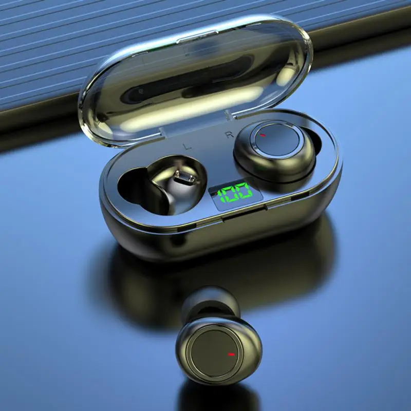 

In-ear Bluetooth Headset With Microphone Noise Reduction Wireless Headset Touch Control Led Digital Display Wireless Headphones