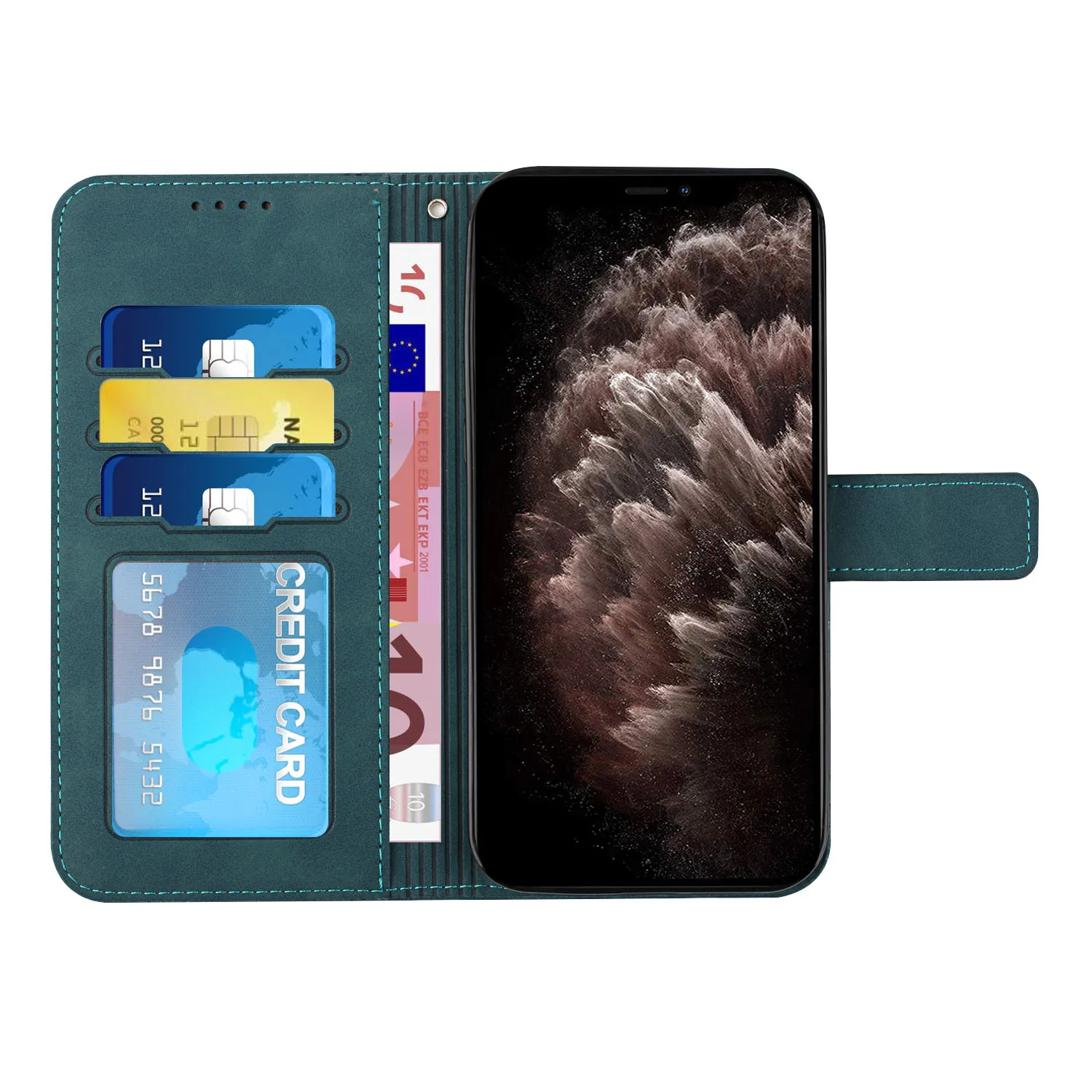luxury leather flip phone bags for infinix smart 6 hot 10s 11 11s note 10 11 pro case solid color stitching wallet stand cover free global shipping