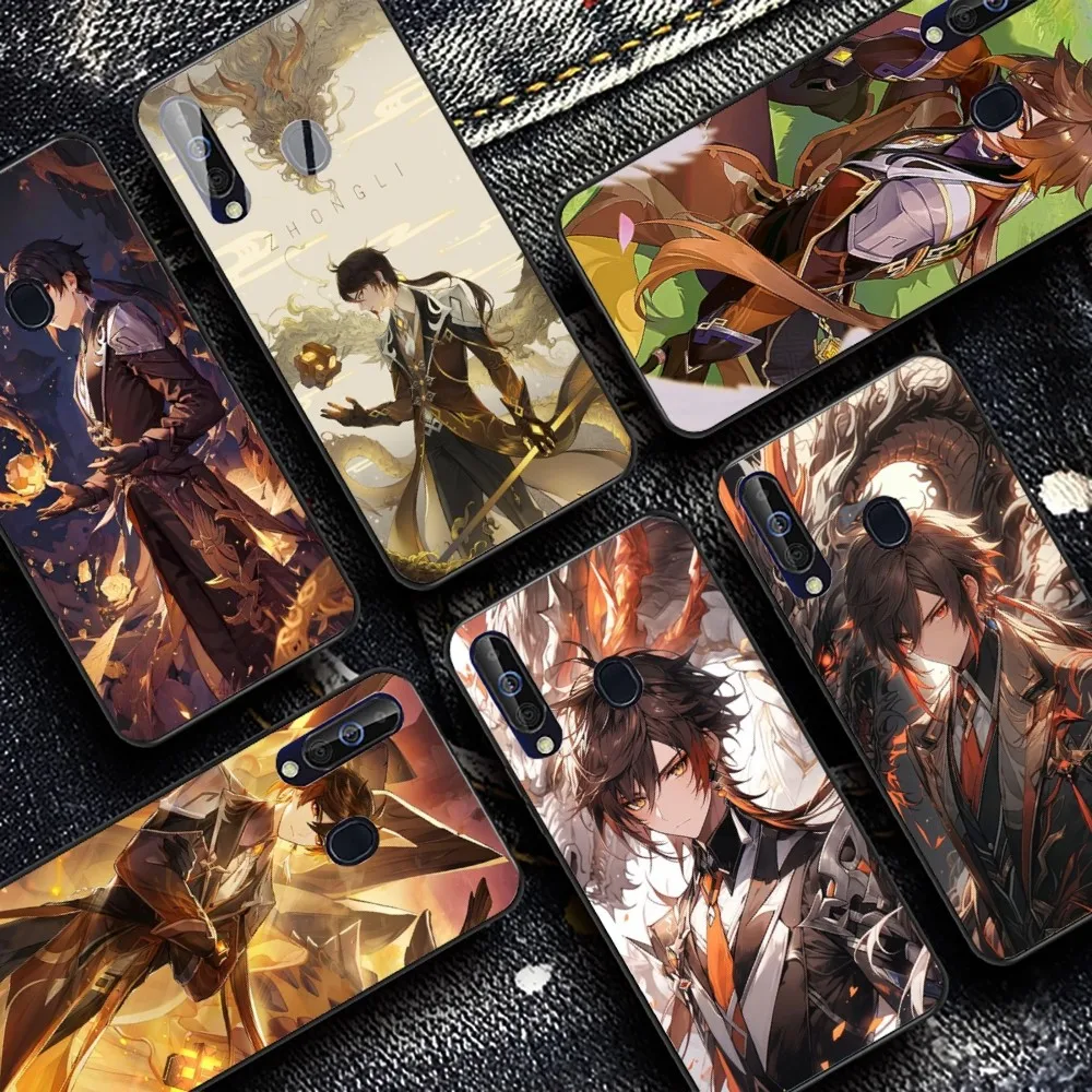 Zhongli Genshin Impact Чехол для телефона Samsung A 10 11 12 13 20 21 22 30 31 32 40 51 52 53 70 71 72 73 91 корпус