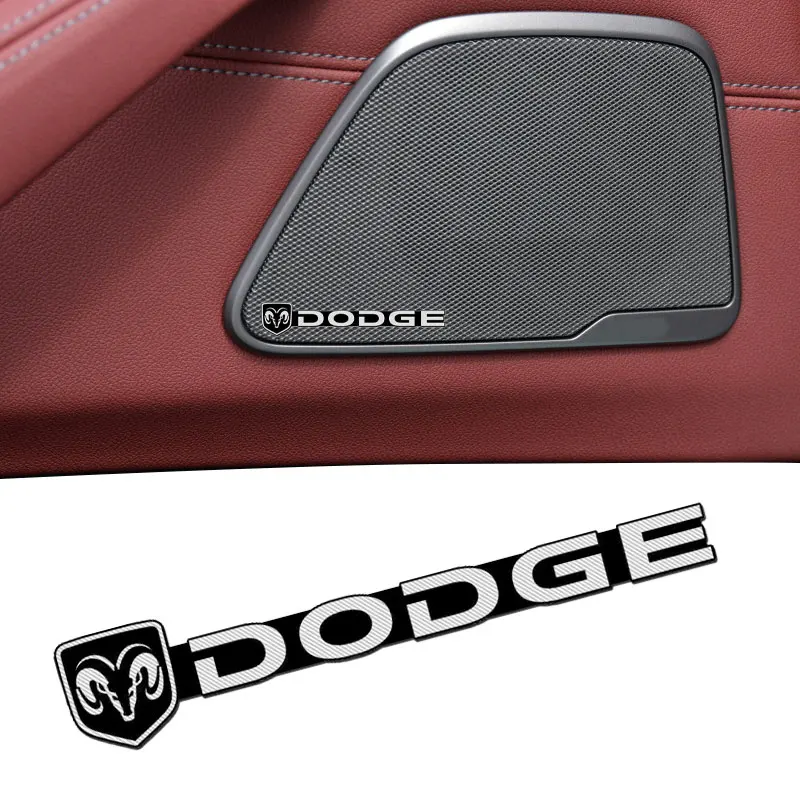 

Auto Aluminum 3D Metal Audio Stereo Labeling Decorate Sticker Badge Emblem Decals for Dodge Ram Caliber Journey Durango Charger