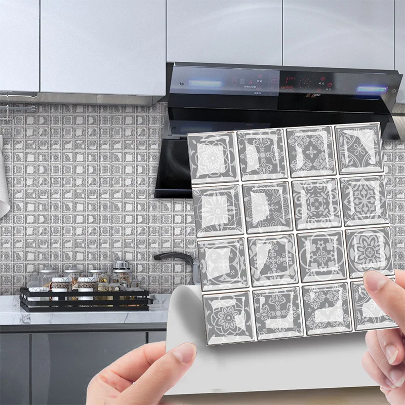 Самоклеящаяся 3D мозаичная плитка 10x10 см 10 шт