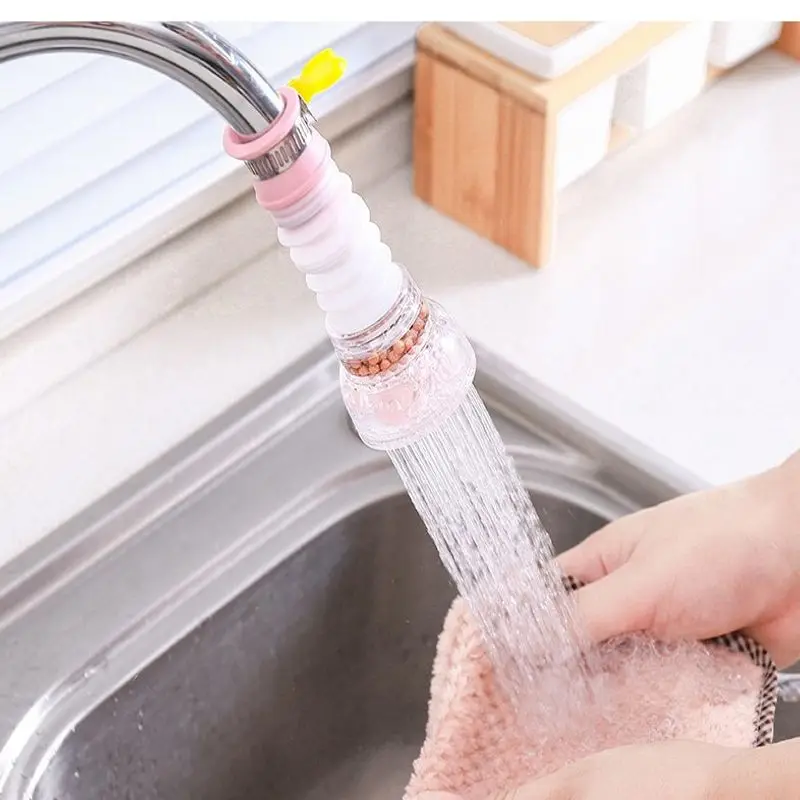 

360°Rotating Faucet Nozzle Mini Tap Water Purifier Faucet Water Filter Kitchen Splash-proof Booster Shower Water Filter Tap Head