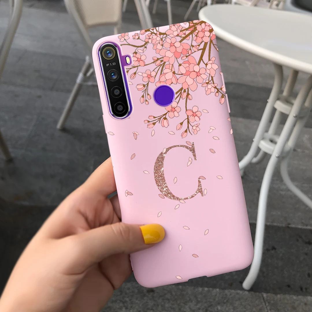 Фото Для Oppo Realme 5 5i 5s 5Pro 6i чехол милые буквы силиконовые мягкие матовые бамперы задняя крышка для Realme 5 i 5s 5Pro №4