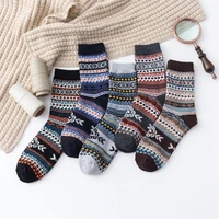 2021 newest lovelty men and women wool socks winter auspicious cloud warmer cashmere thermal thicken ethnic style women socks