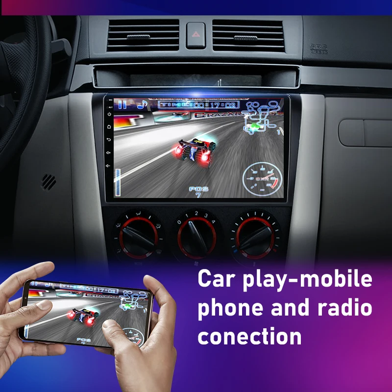 Автомагнитола для Mazda 3 2004-2009 2din Android 11 0 мультимедийный проигрыватель
