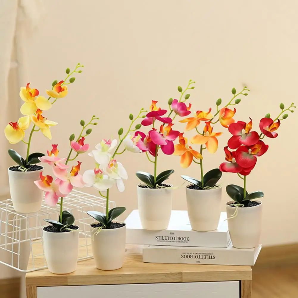 

Stunning Artificial Flowers Elegant Eco-Friendly Simulated Plants with Pot Simulated Flower Plants Artificial Plants