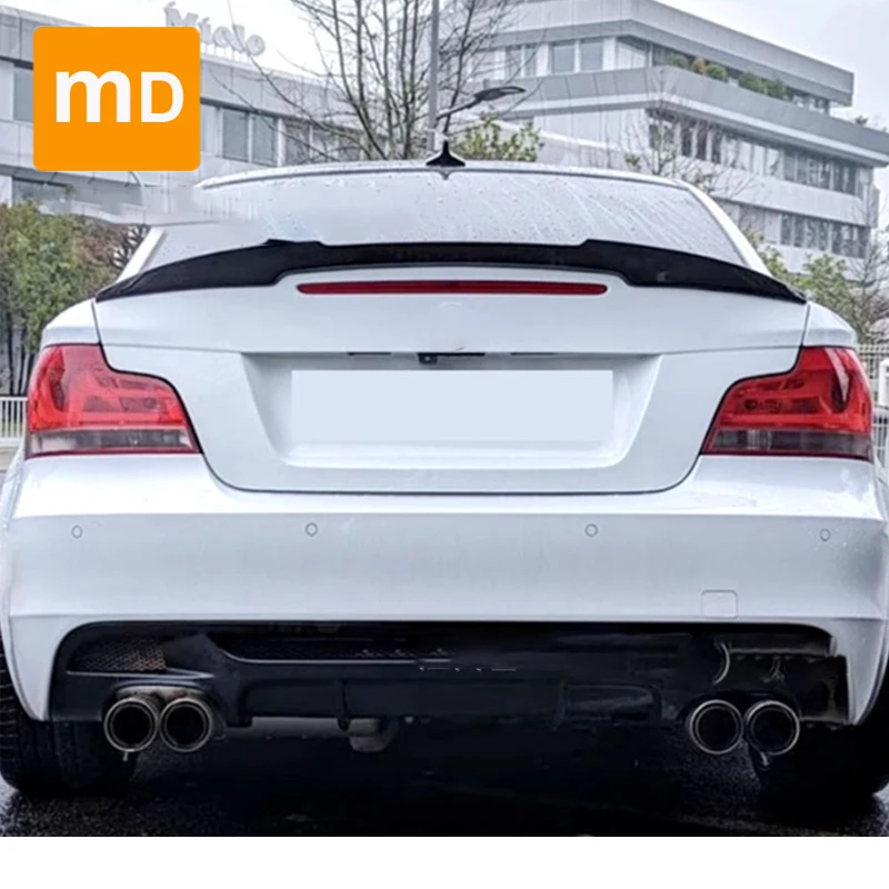Глянцевый черный спойлер крыло для BMW 1 серии седан E82 E88 2005-2013 M4 верхние Крылья