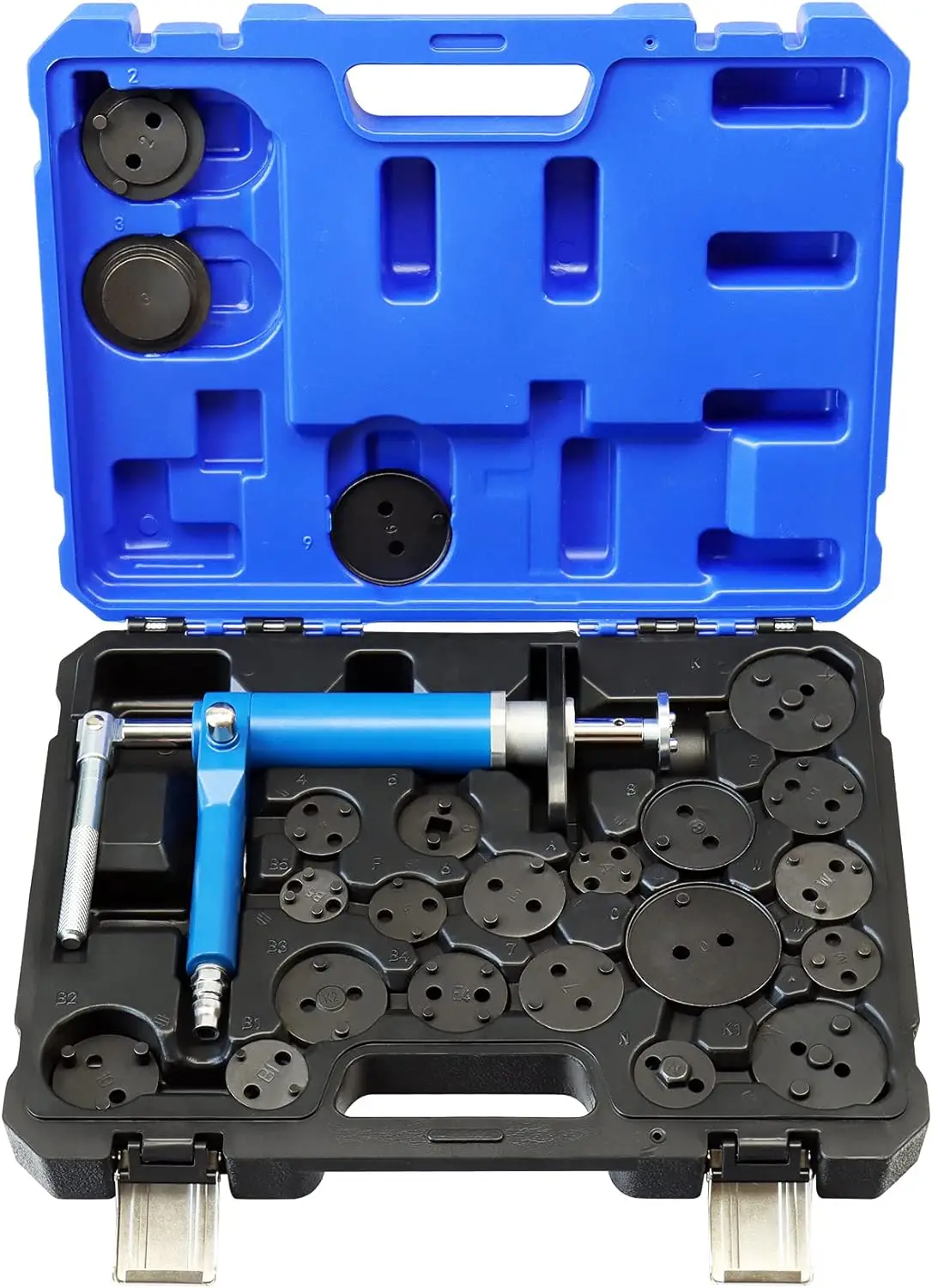 

Brake Caliper Piston Wind Back Compression Spreading 23PCS Kit Rewind Spreader Air Set to Repair Brake Pad Change Brake for C