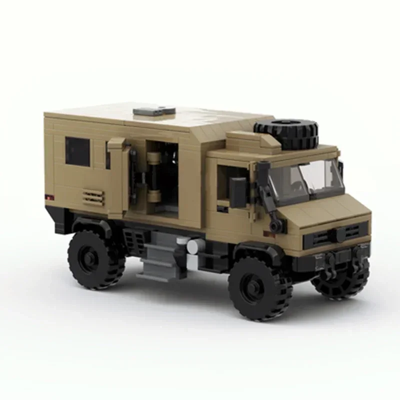 Модель военного автомобиля Moc строительные кирпичи Unimog U4000 GMC H1 автомобильные