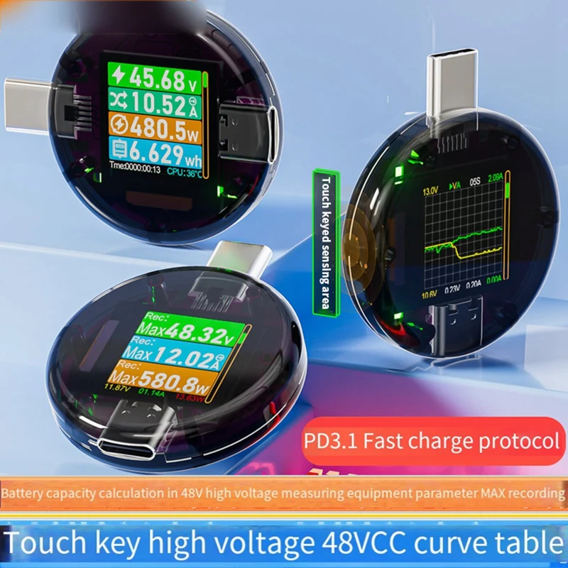 USB-тестер для внешних аккумуляторов 48 В