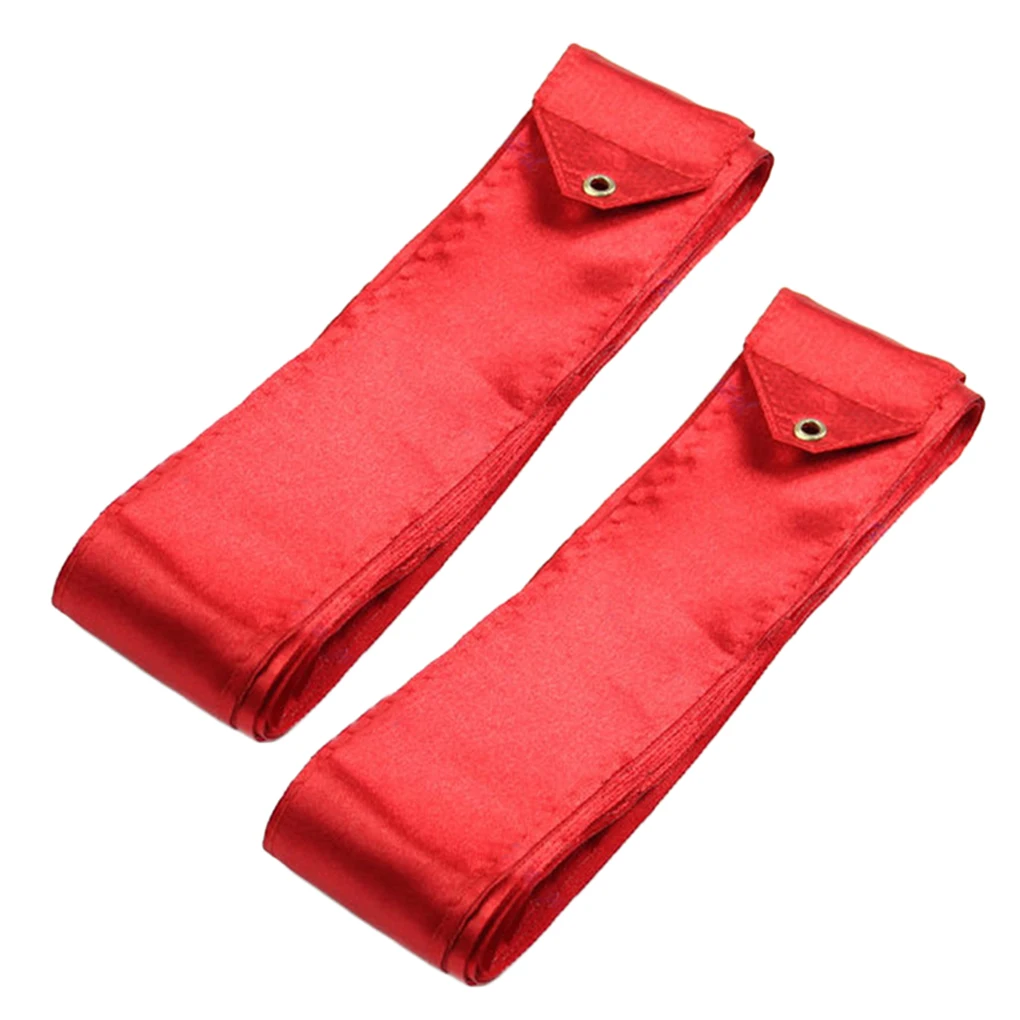 

2 Pcs/set Gym Ribbons Dance Ribbon Fitness Rhythmic Art Gymnastic Ballet Streamer with Twirling Rod Stick