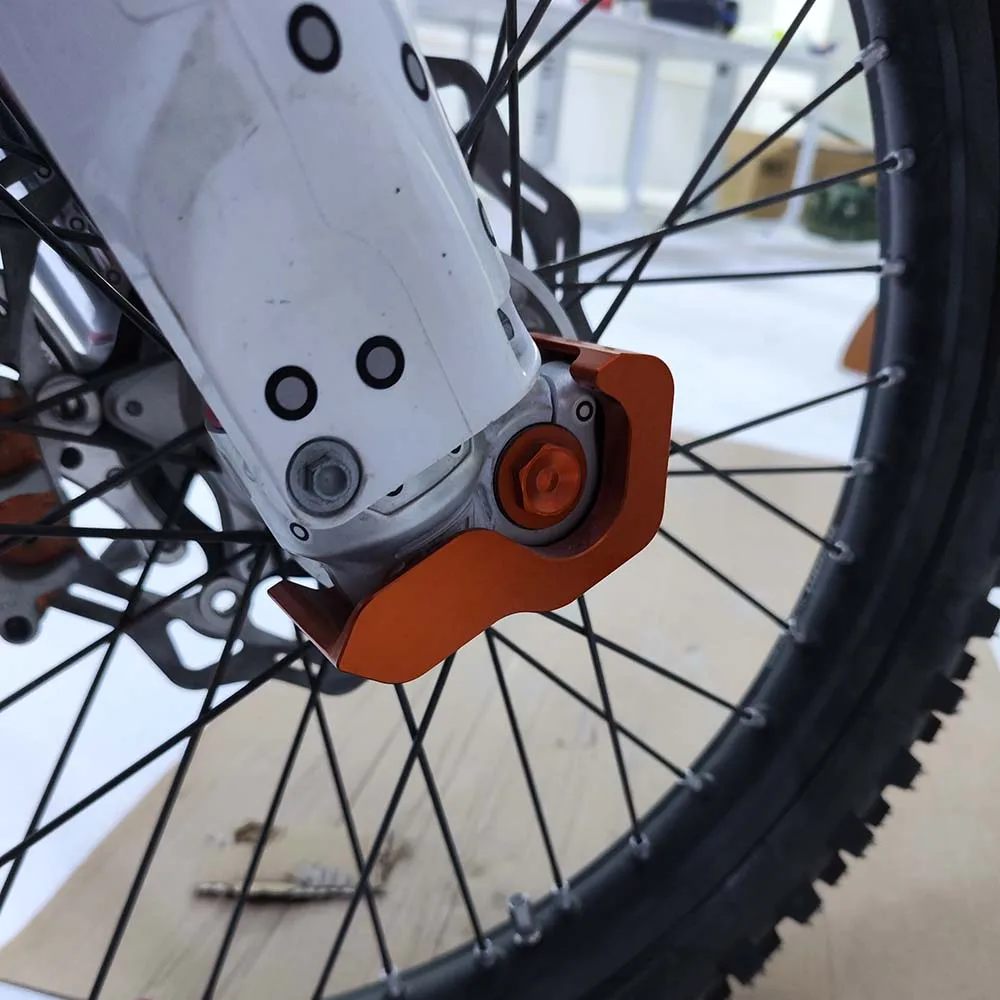 Фото Для KTM EXC 300 EXC-F XCW XC XCF XCF-W SX SXF 125 150 250 350 450 500 Аксессуары Правая передняя вилка Защита наконечника Нижняя защита №2
