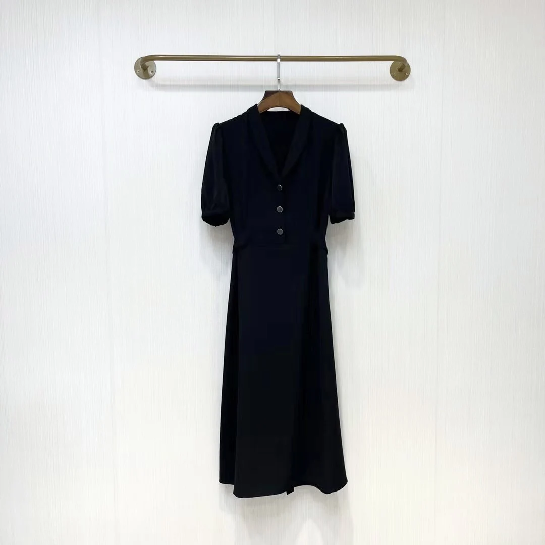 

2023 Little black dress with slimming waist