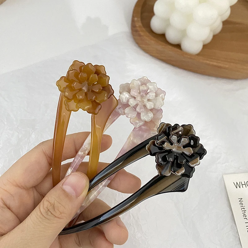 

Chinese Style Hair Sticks Acetate U Shape Headbands Women Lady Hairpins Fashion Hair Clips Wedding Girls Hair Accessories Gifts