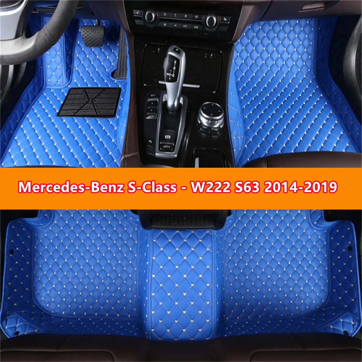 Автомобильные коврики для Mercedes-Benz S-Class - W222 S63 2014-2019 кожаные автомобилей