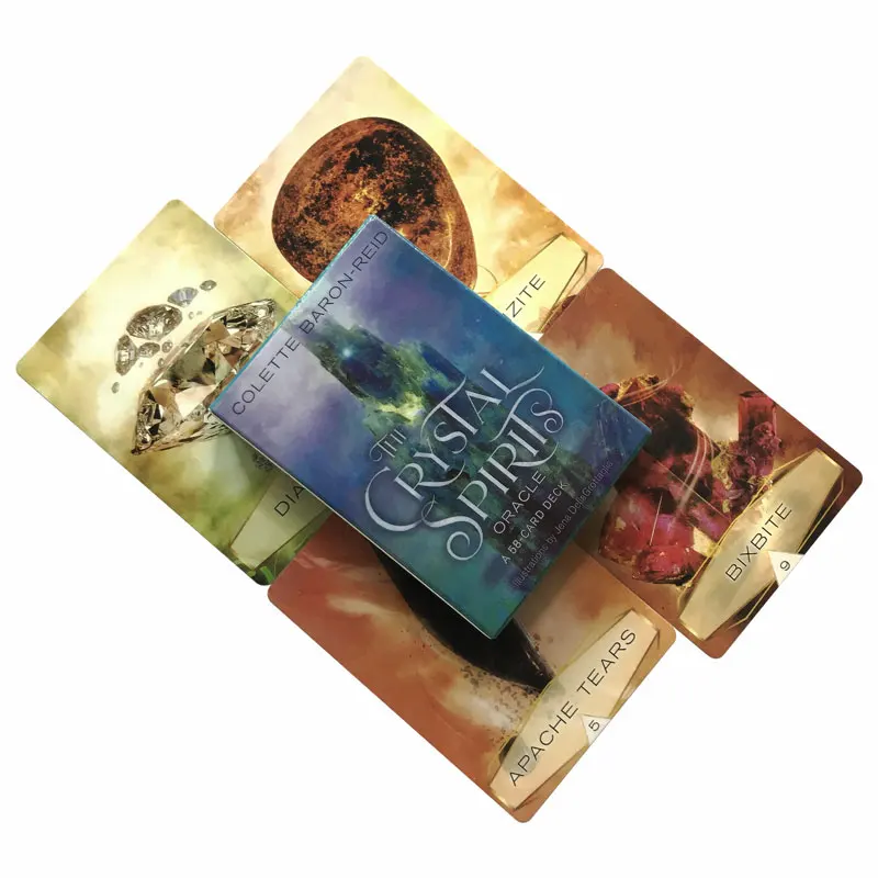 

New English Tarot Cards Leisure Party Fate Chess Card Game Crystal Spirit Oracle Card PDF Guide Is Worth Having Tarot Game
