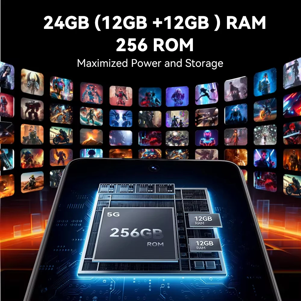 Фото CUBOT MAX 5,NFC,24 5G + 256, Rugged,5100мАч, большой экран 6,95 Гц 144 Гц, камера 8200 МП, Android 14,Dimensity, версия №5