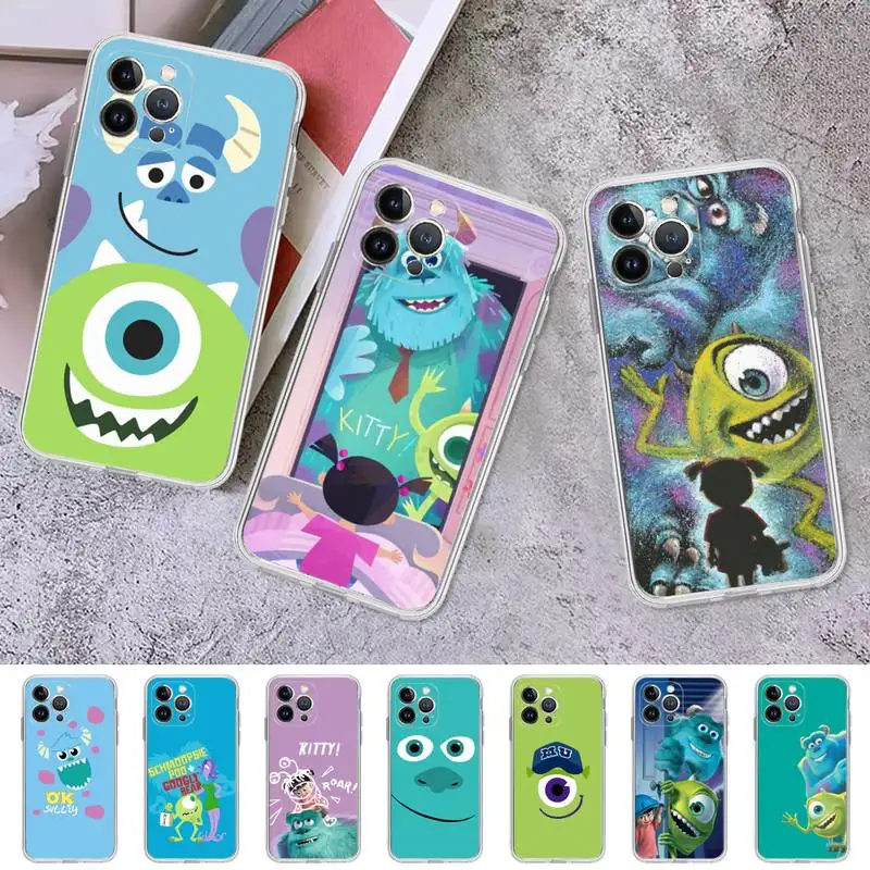 

Disney Monsters, Inc Phone Case For iPhone 8 7 6 6S Plus X SE 2020 XR XS 14 11 12 13 Mini Pro Max Mobile Case