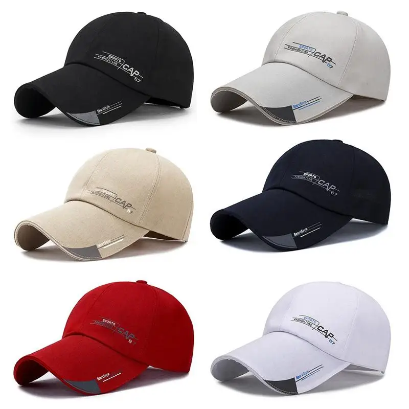 

Long Brim Baseball Cap Men's Sun Visor Hat New Quick Dry Waterproof Sport Duck Tongue Sun Hat Outdoor Space Baseball Cap