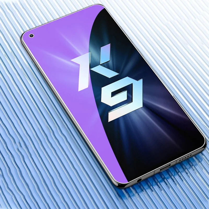 

For OPPO K3 K5 K7 K7x K9 Anti Blue Tempered Glass Screen Protector 9H Clear Anti Blue-ray Full Cover Front Protective Film