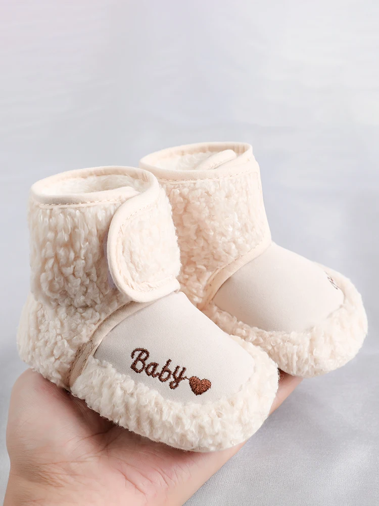 

Зимние теплые флисовые зимние ботинки на мягкой подошве для детей 0-18 месяцев